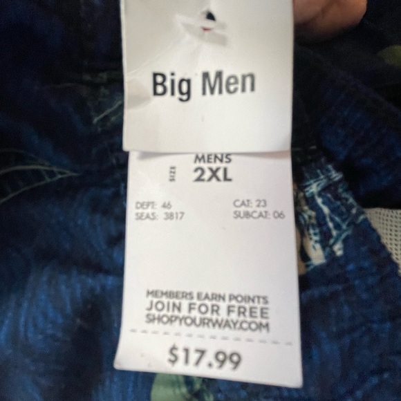 Basic Editions Blue Sailboat Swim Trunks Men’s Size XXL. RN#42000 - Picture 7 of 16